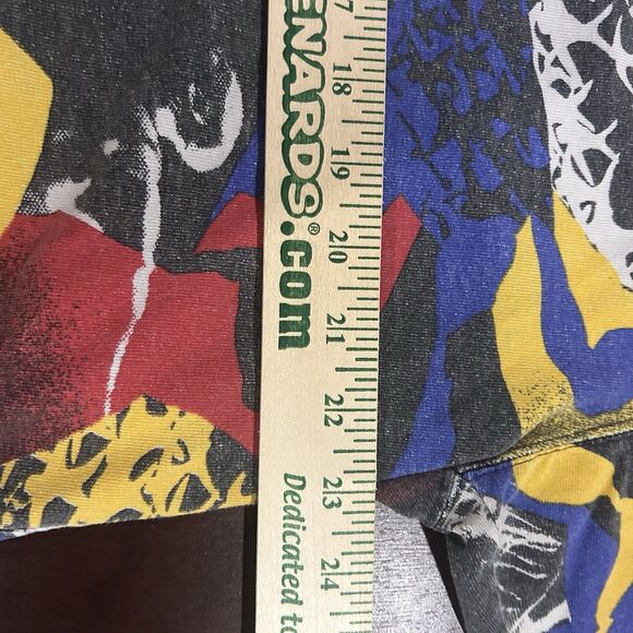 Vintage 90s Nike Jordan Abstract 8 All Over Tee – Double Stitch Size Large - Picture 9 of 11